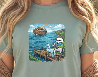 Noah's Ark Unicorns T-Shirt | Funny Bible T Shirt