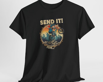 Send It! Mountain Bike Rider Tee | Mountain Adventure Graphic