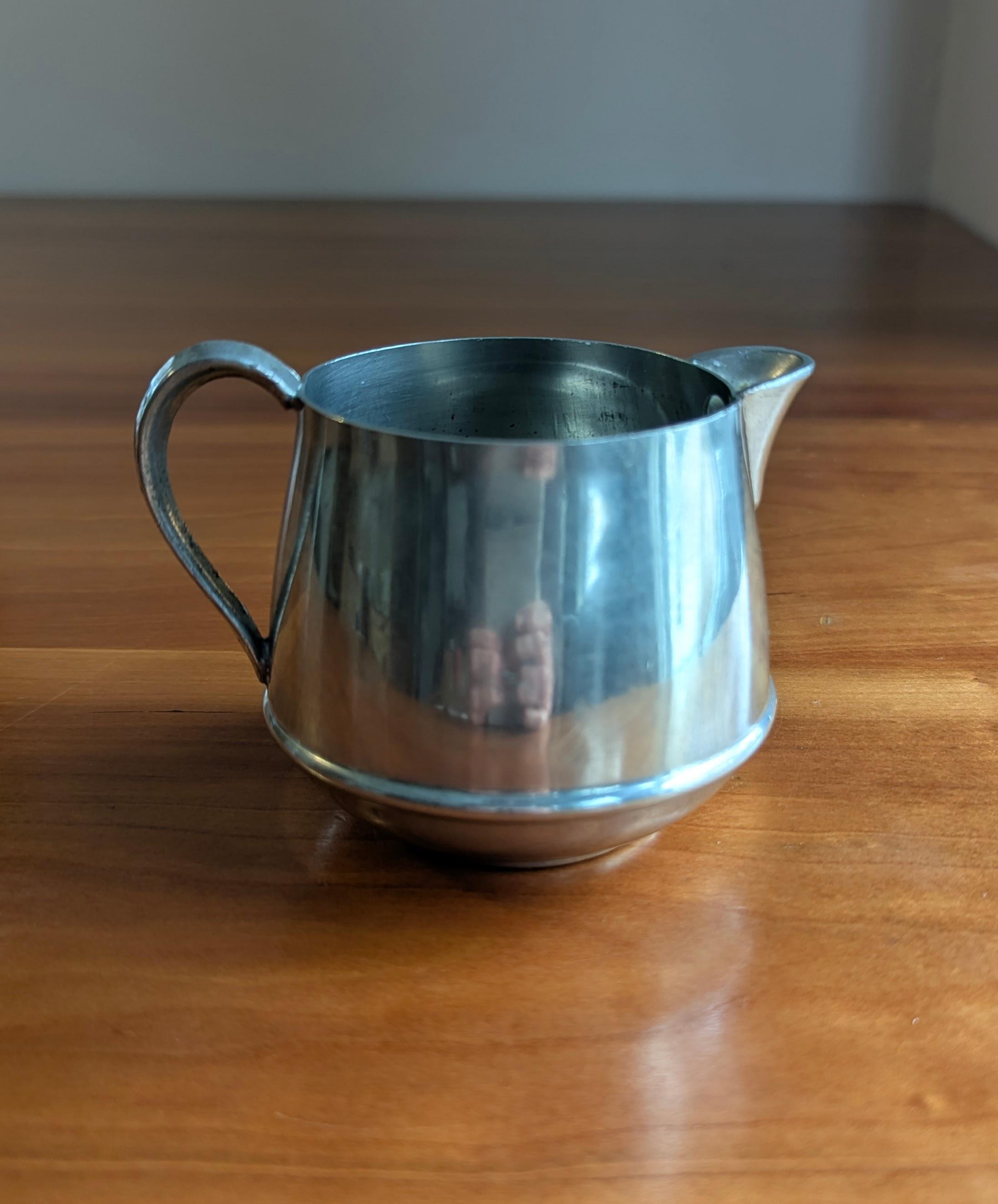 Vintage Metal Milk Pitcher - Etsy