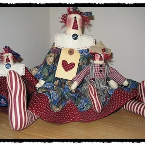 Raggedy Ann Doll E-Pattern: Mom and Children (Digital Download)