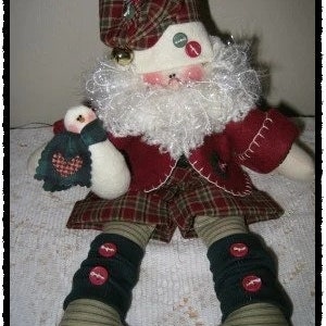 Santa and Frosty Snowman Doll Pattern: Holiday Decor (Instant Downloadable Pattern)