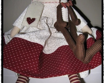 Raggedy Nurses are Beary Special PDF Pattern, Nurse Doll, Gift Item,  Handmade, Sewing Pattern