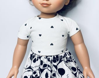 18インチドール用水玉シャツ - アメリカンガール ワンジェネレーション ディズニー ILY