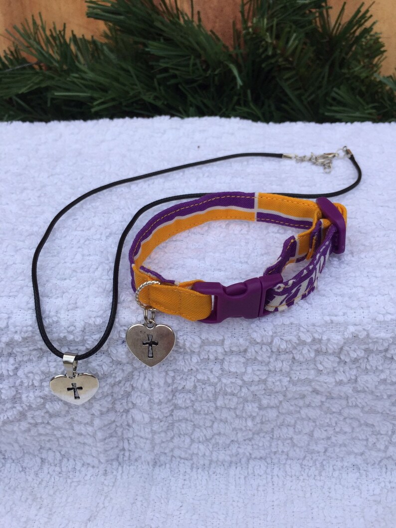 lakers cat collar