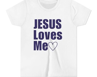 Jesus Loves Me Kids Shirt | Christian Youth Tee, Sunday School Outfit