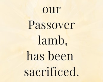 1 Corinthians 5:7 Card Bible Verse | Printable Scripture | Greeting Card | Digital Download PDF