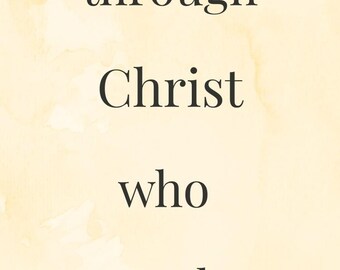 Philippians 4:13 Bookmark Bible Verse | Scripture Quote | Printable Art | Digital Download PDF
