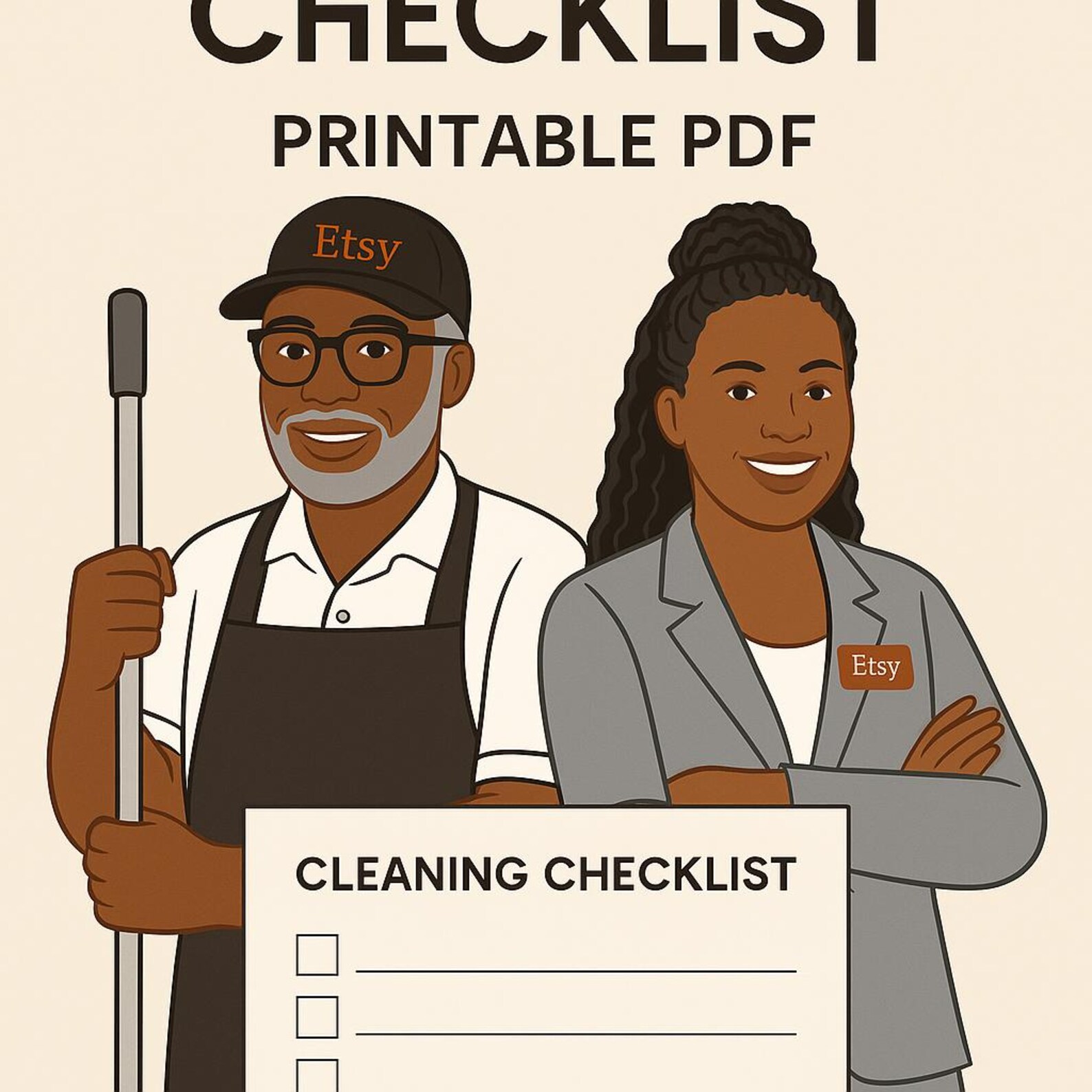 Cleaning Checklist Printable | Home Cleaning Schedule | Room-by-room ...