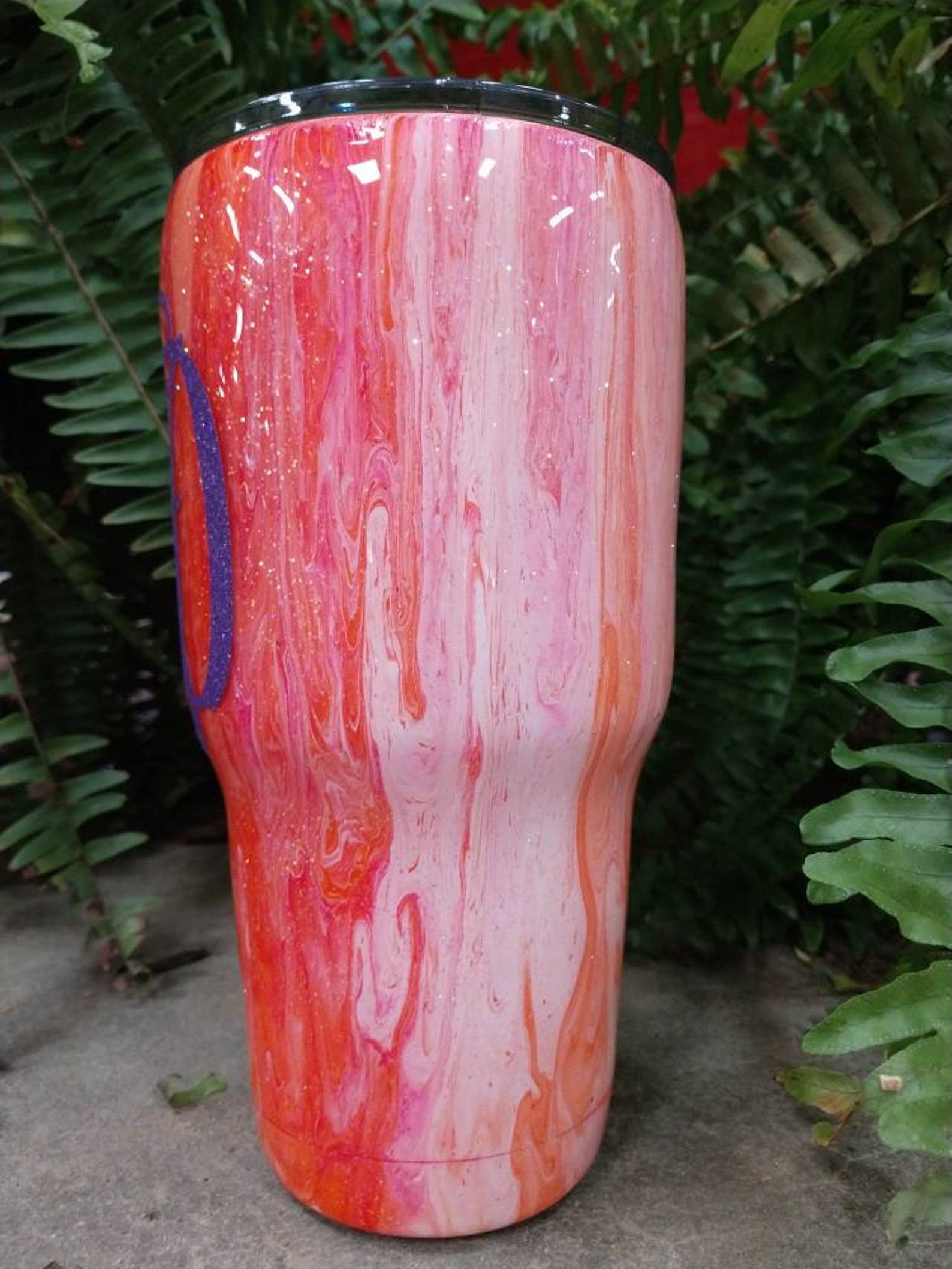 Paint pour dirty pour tumbler acrylic flow paint pour Etsy