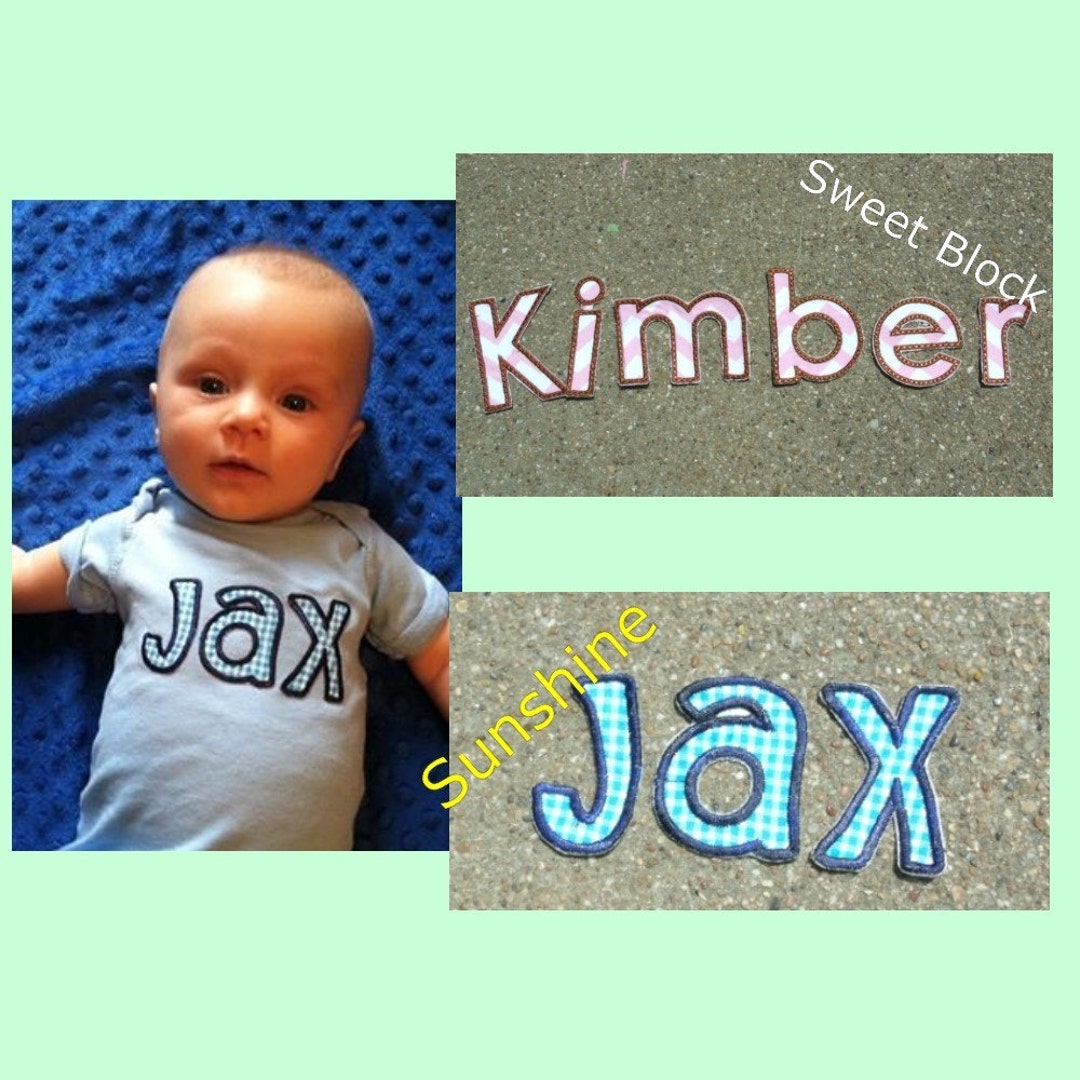 2 Tall Alphabet Letter Iron/sew on Embroidery Applique Patch for