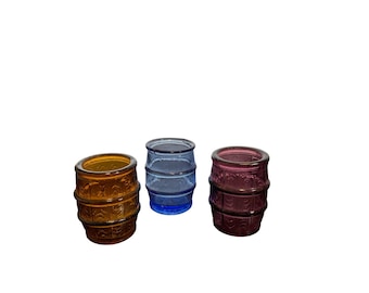 Juego de 3 soportes para palillos de dientes estilo barril de estilo vintage