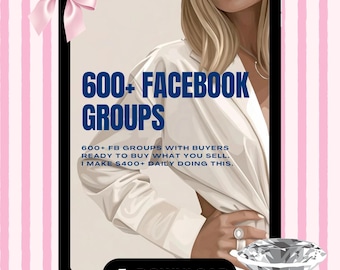 Facebook Groups List for Marketing | 600+ Active FB Promo Groups | Digital Marketing Leads List | Master Resell Rights Product