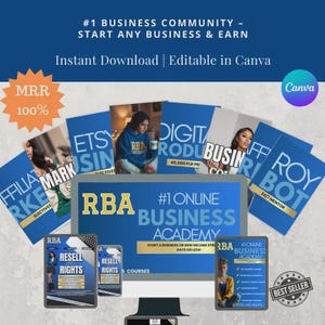 Royale Business Academy RBA Course | MRR Course on Skool | Business Start Up Plan | Business Course | PLR Digital Products | Resell Rights