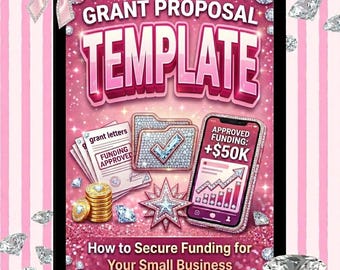 Grant Proposal Template for Small Business | Beginner-Friendly Grant Writing Guide | Editable PDF