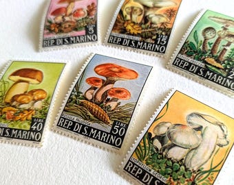 Frimärken med gamla svampar - Republiken San Marino 1967 - Omedelbar avhämtning