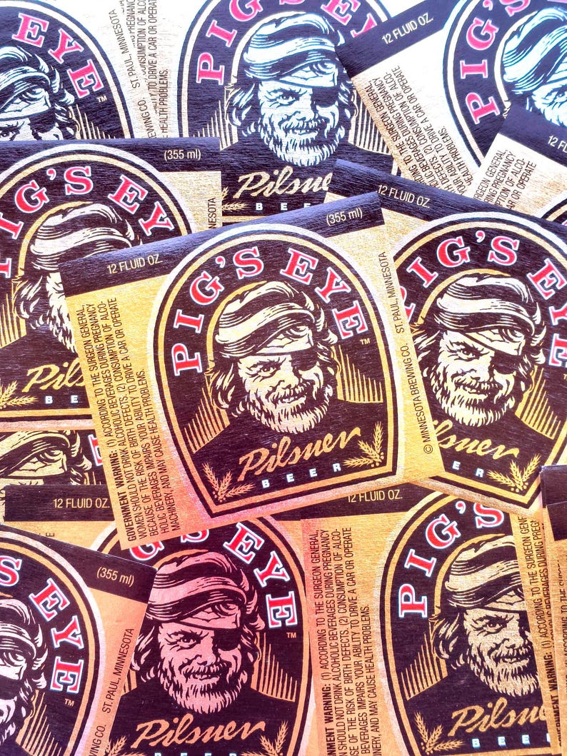 Vintage Foil Beer Labels, Cool Pirate, Paper Ephemera, Collage ...