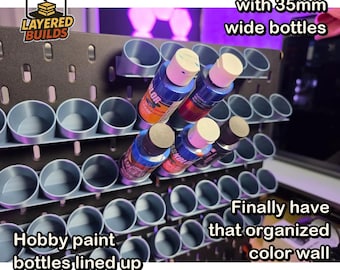 IKEA SKÅDIS 35mm Paint Rack System | Pegboard Hobby Organization | Ikea Skådis Compatible Gift