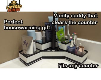 Bathroom Organizer | Countertop Vanity Caddy | Home Gift