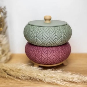 Stackable Jewelry Storage Jars & Earthy Desktop Organizer | Minimalist Jewelry Box Gift