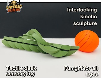 Twisty Fidget Ball | Desk Sensory Puzzle Toy | Focus Gift