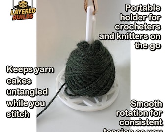 Portable Yarn and Cord Holder | Craft and Crochet Accessory