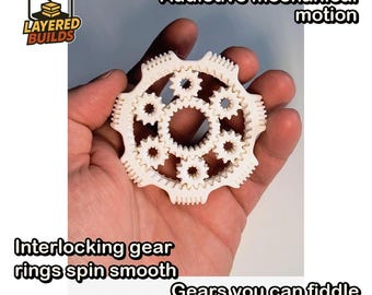 Planetary Gears Finger Fidget Spinner | Desk Fidget Toy