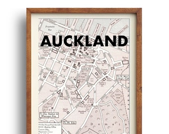 Instant Street View Nz Auckland Street Map | Etsy