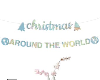 Map Banner Garland Printable Shabby World Map Alphabet | Etsy