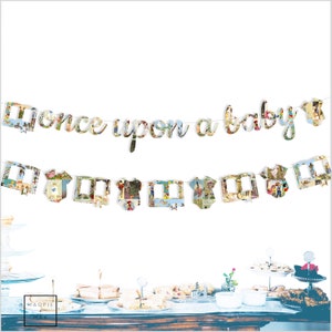 Once Upon A Baby Banner, Books For Baby Banner, Baby Shower Banner, Onesies, Books Theme, Onesies, String it Yourself,Baby shower book theme