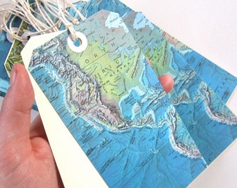 Map Tags, Map Wish Tags, Luggage Tags, Save The Dates, Vintage Map, Baby Shower, Travel Theme, Destination Wedding, Vintage Wedding