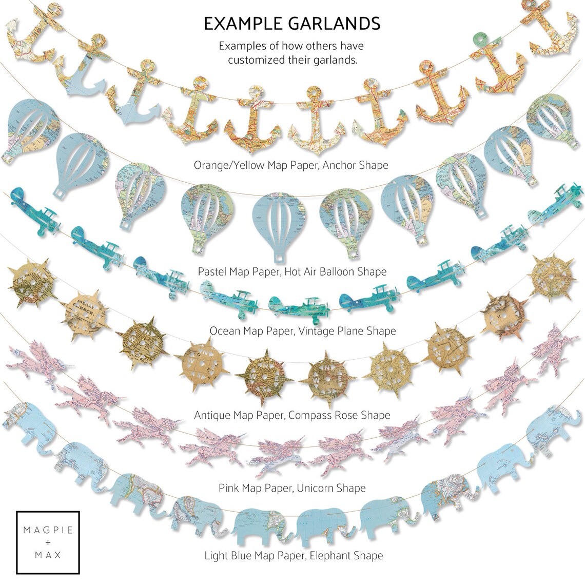 Custom Garland Bulk Discounts Any Shape 10 Shape Garland - Etsy