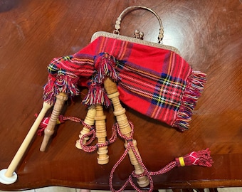 Mini bolso de gaita de tartán escocés (jugable)
