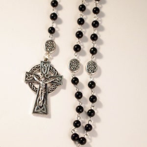 Celtic Cross IRISH Rosary St. Bridget Traditional Rosary Catholic Rosary Green Bead Rosary Religious Gift Holy Rosary Confirmation Gift