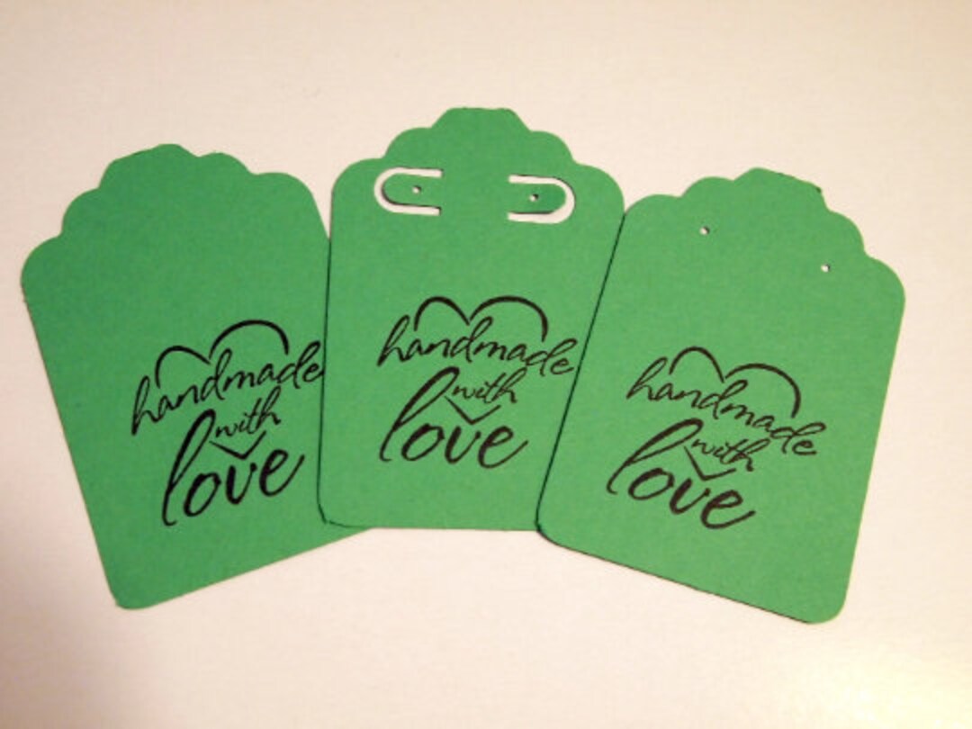 Green Earring Cards Card Stock Paper Earring Cards 20 Earring Cards