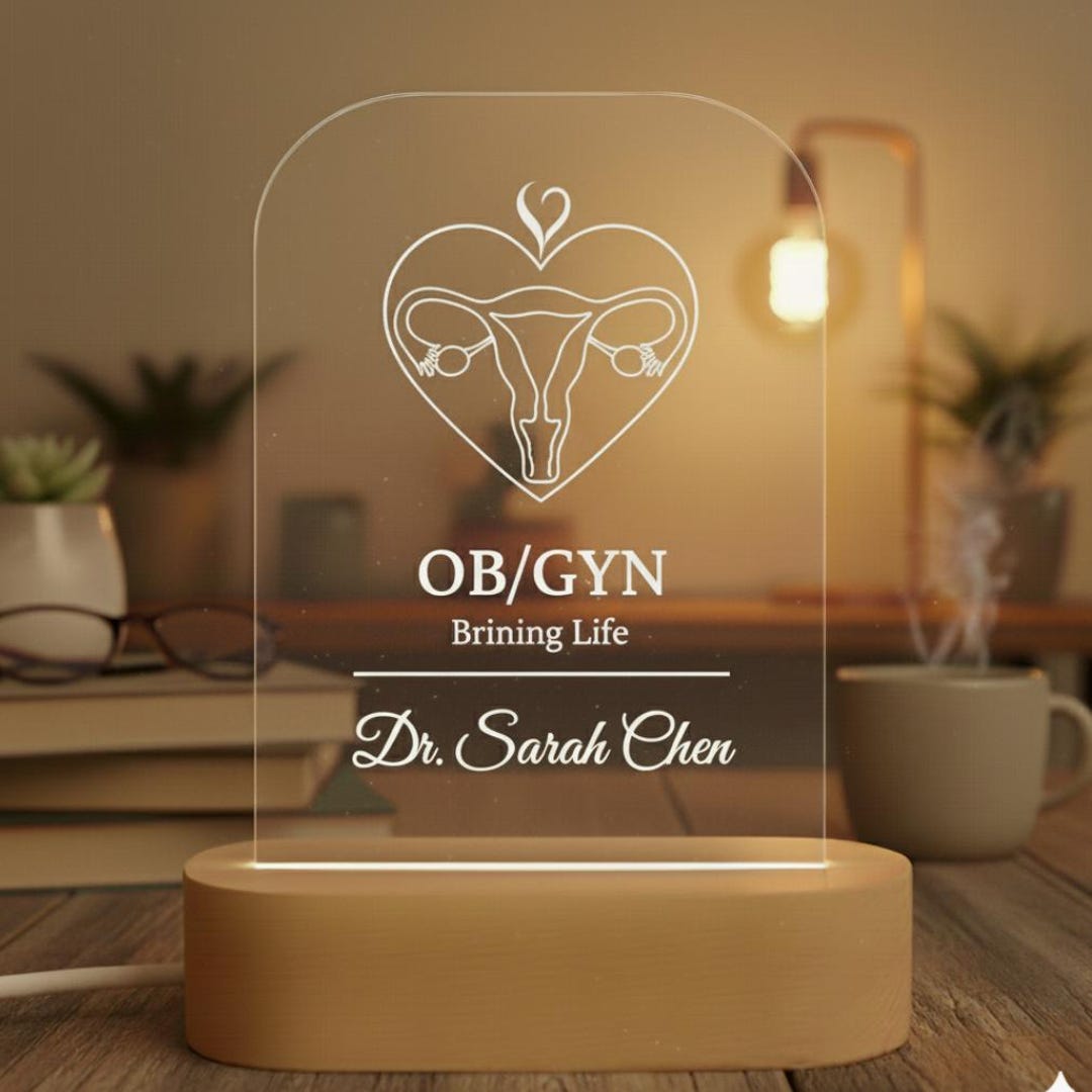 OBGYN Appreciation Gift, Bringing Life Night Light, Personalized Doctor ...