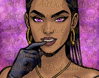 Reyna Inspired Valorant Art Print |  DIGITAL DOWNLOAD ONLY