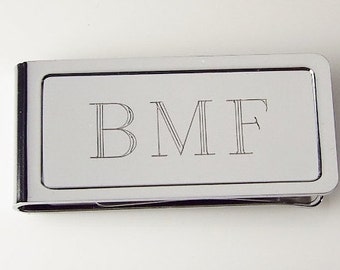 Engraved Money Cl!   ip Etsy - custom engraved money clip personalized chrome plated hand engraved