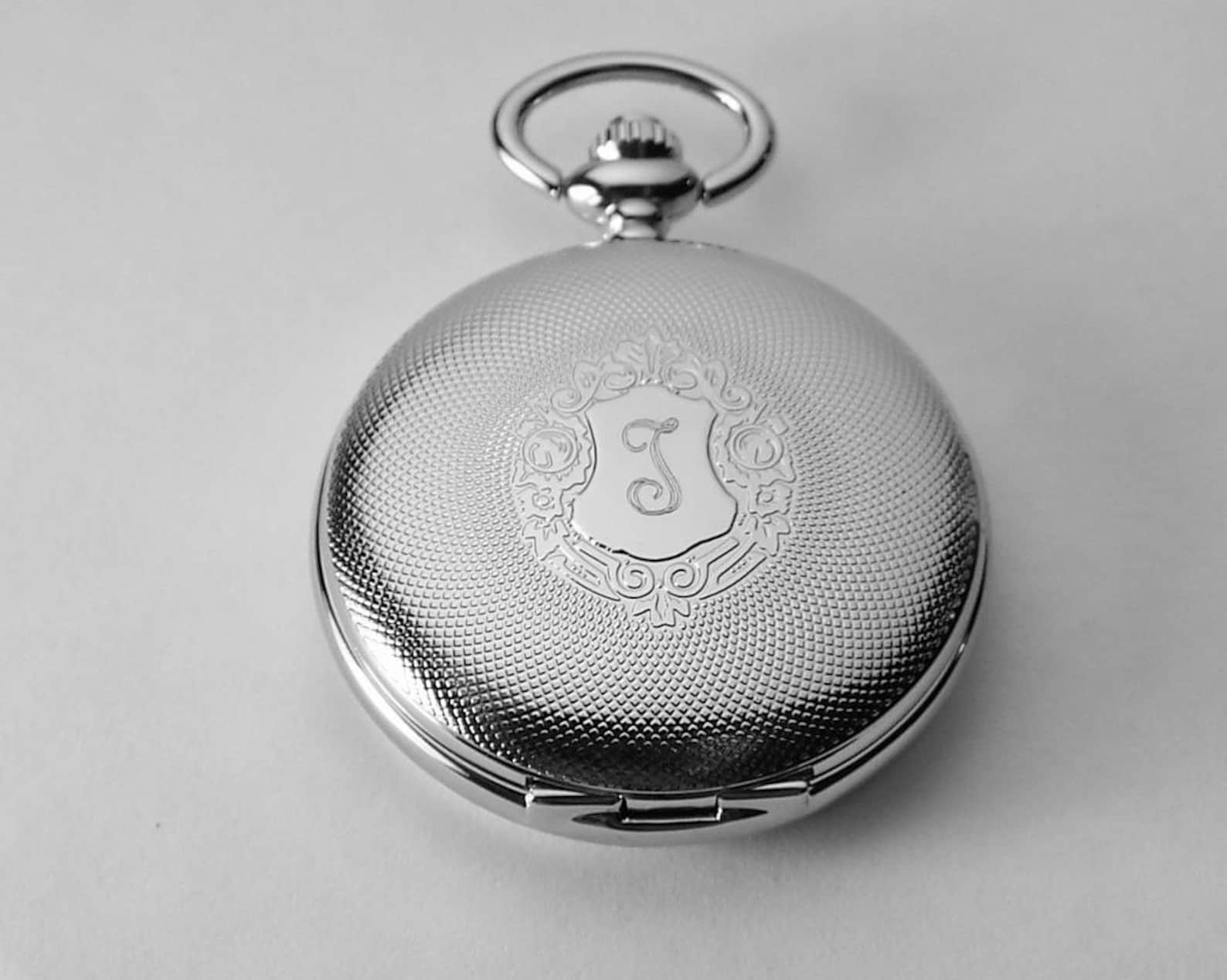 Pocket Watch Custom Engraved Mechanical Wind up Pocket Watch Etsy