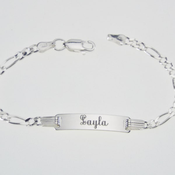 Childs Id Bracelet Etsy