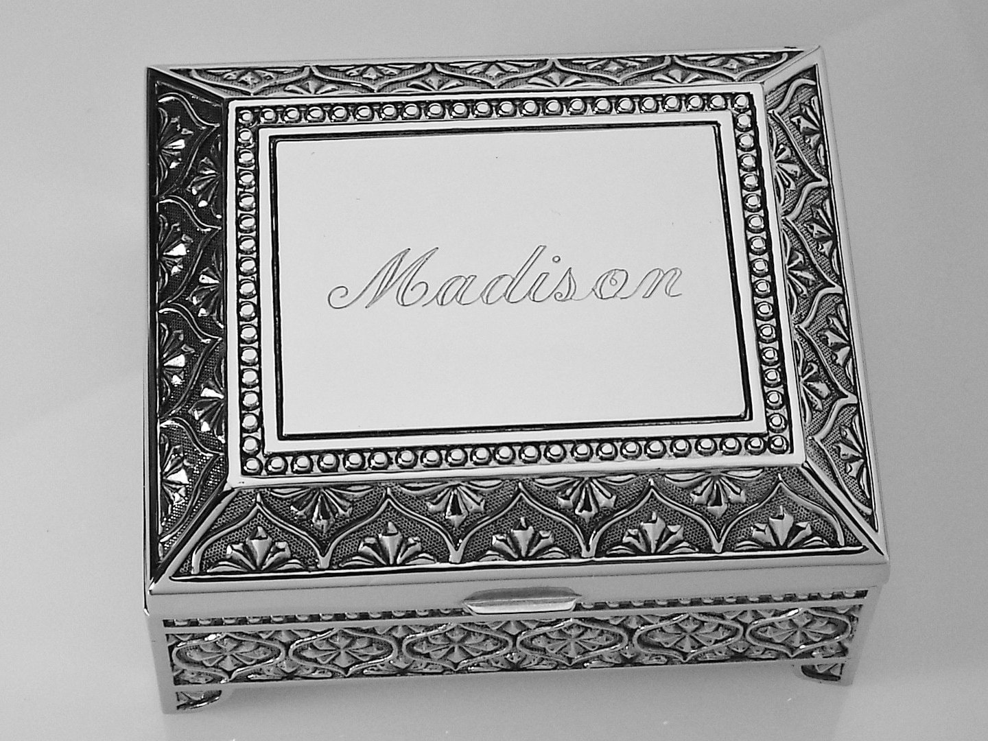 Custom Engraved Personalized Jewelry Box Small Silver Non Etsy