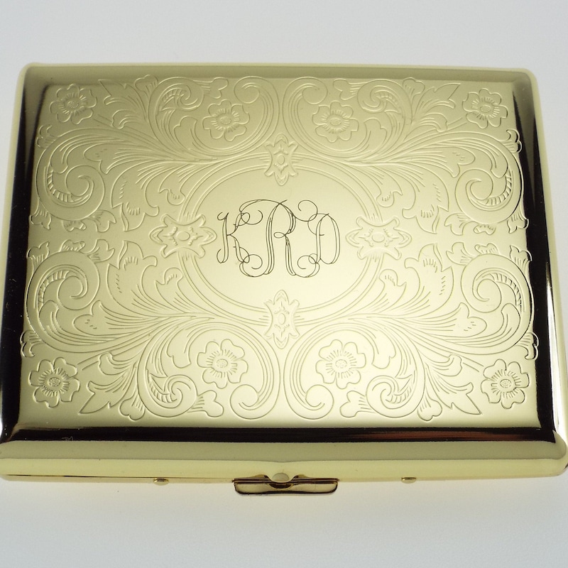 Personalised Cigarette Case With Engraved Message By Wild Life Designs Australia