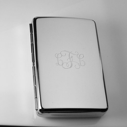 Cigarette Case Personalized Custom Engraved Double Sided Etsy