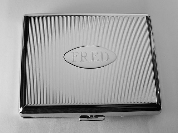 custom cigarette case 100s Personalized for Women Metal Alloy Cigarettes Holder Unique Gift for Men 4.15x2.4x0.7 Inches : Health & Household Fits 100s cigarettes 100s Cigarette Storage Case With