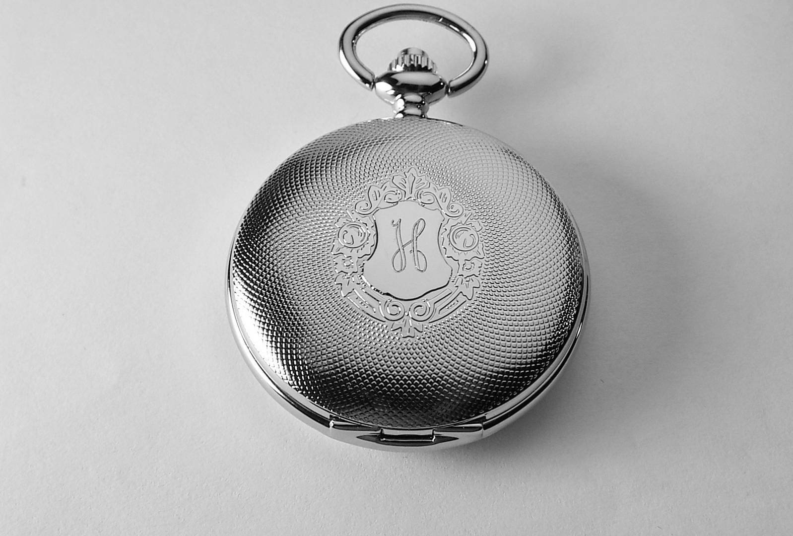 Pocket Watch Custom Engraved Mechanical Wind Up Pocket Watch Etsy