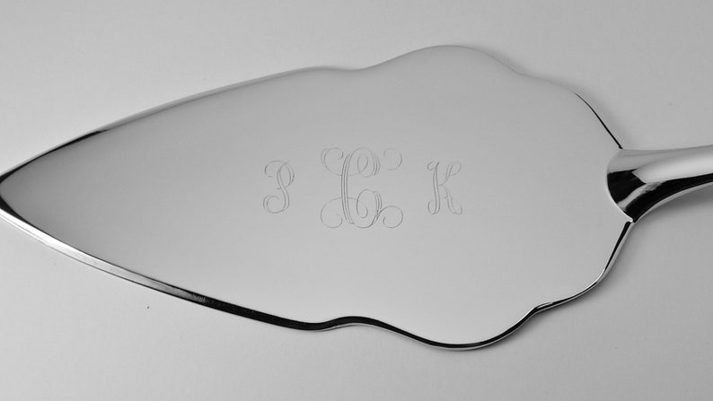 Juego de servidor de pastel de boda personalizado grabado ...