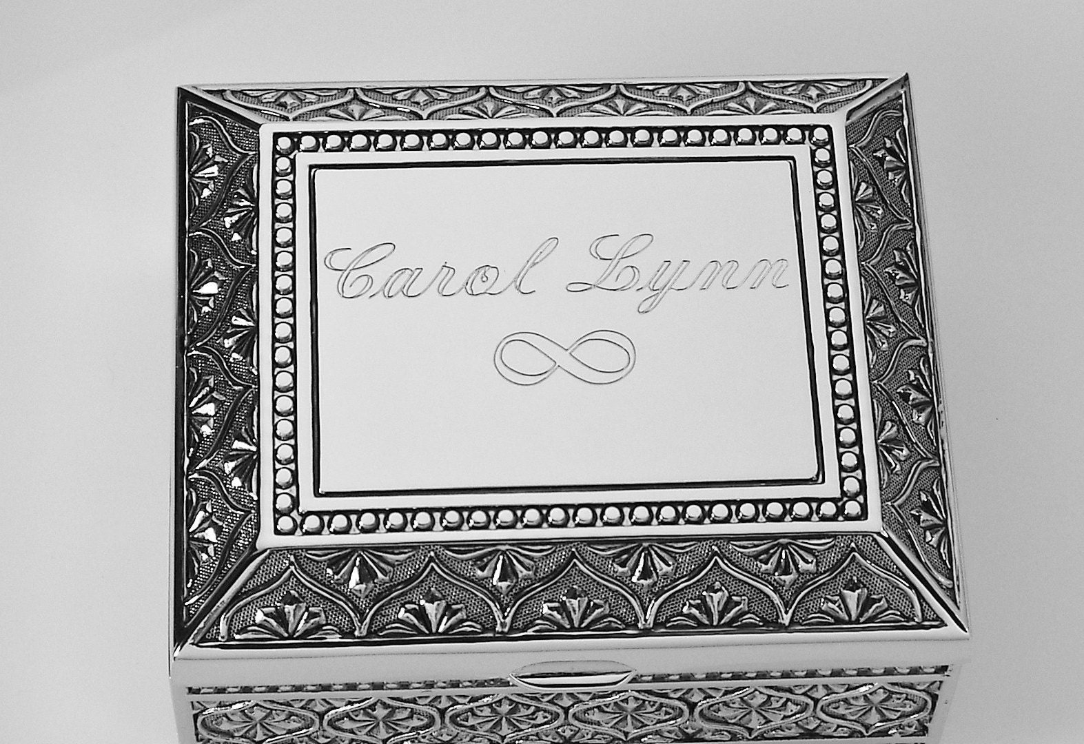 Custom Engraved Personalized Jewelry Box Small Silver Non Etsy