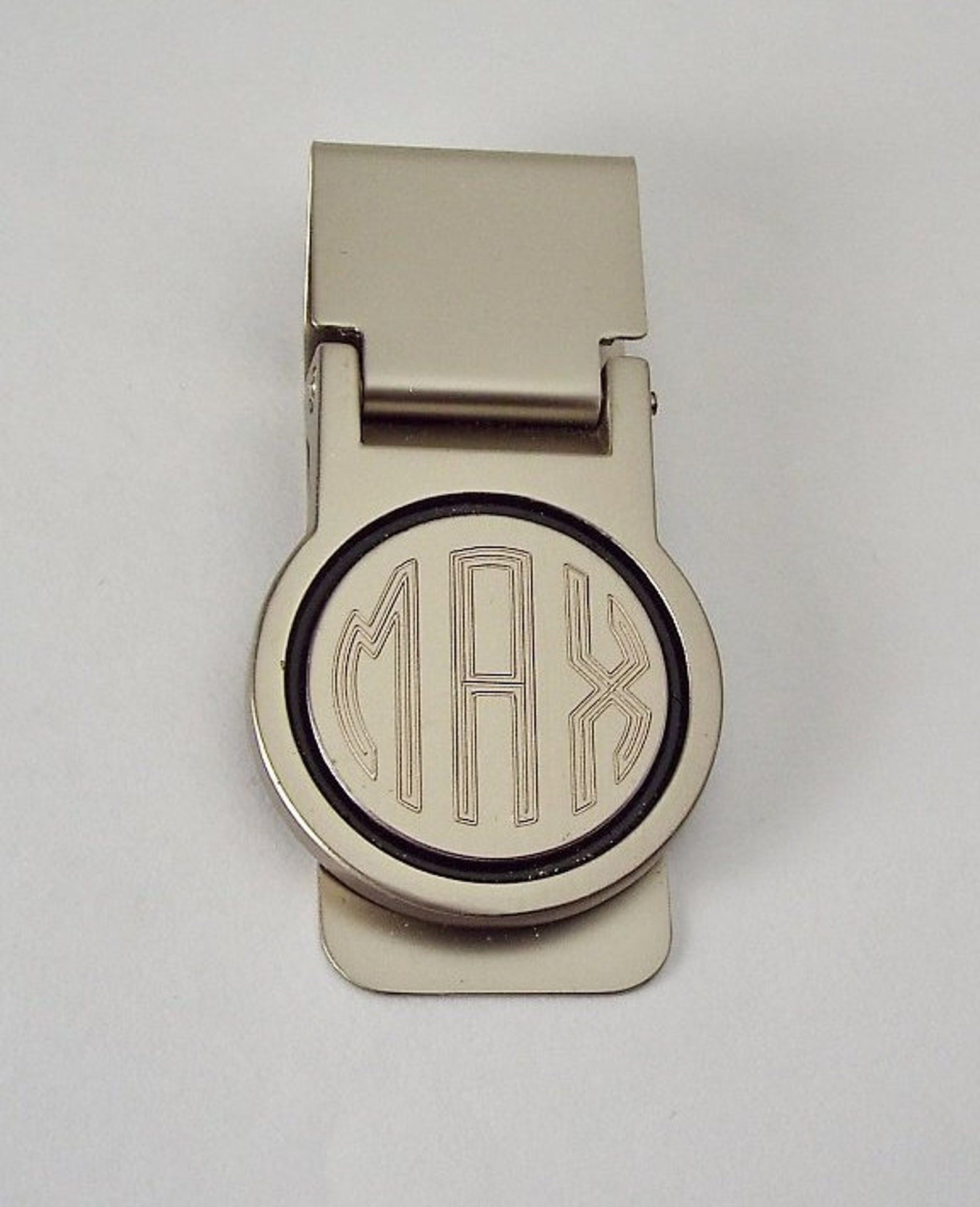 Engraved Money Clip Custom Engraved Personalized Round Hinged Etsy