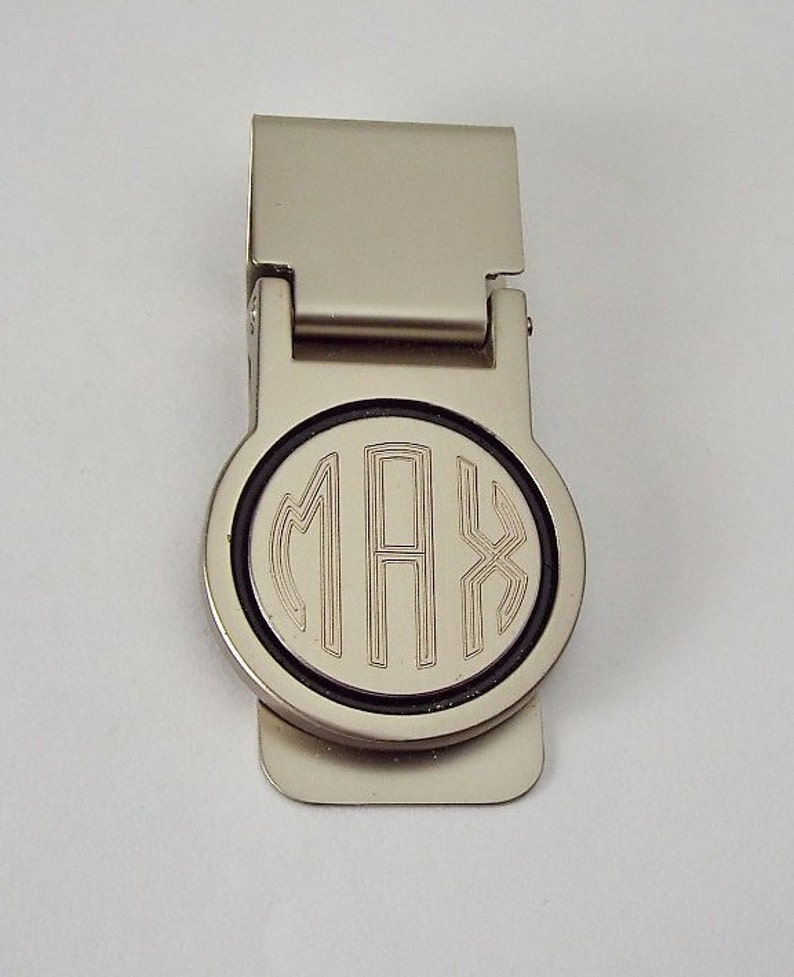 Engraved Money Clip Custom Engraved Personalized Round Hinged Etsy