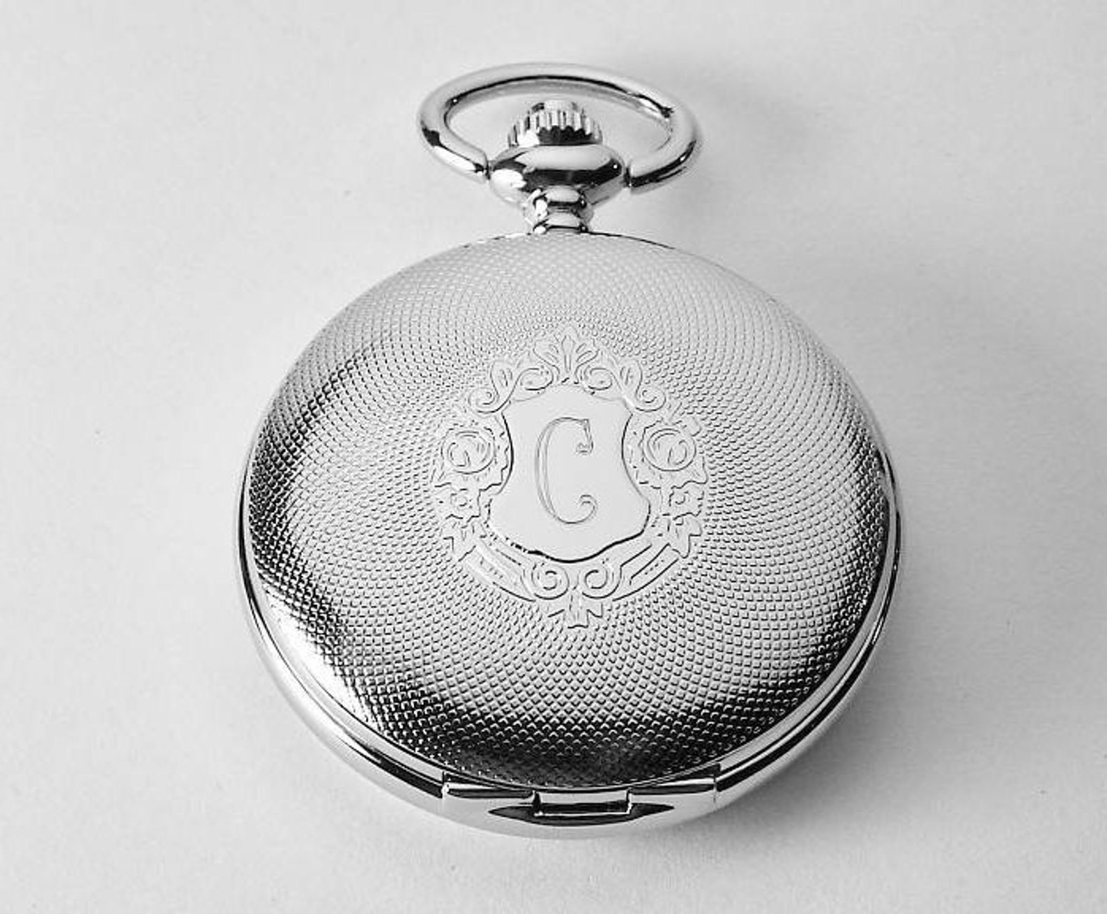 Pocket Watch Custom Engraved Mechanical Wind Up Pocket Watch Etsy