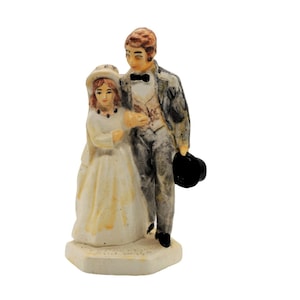 Vintage Copperfield and Wife, Chalkware Figurine, Sebastian Miniatures, SML049